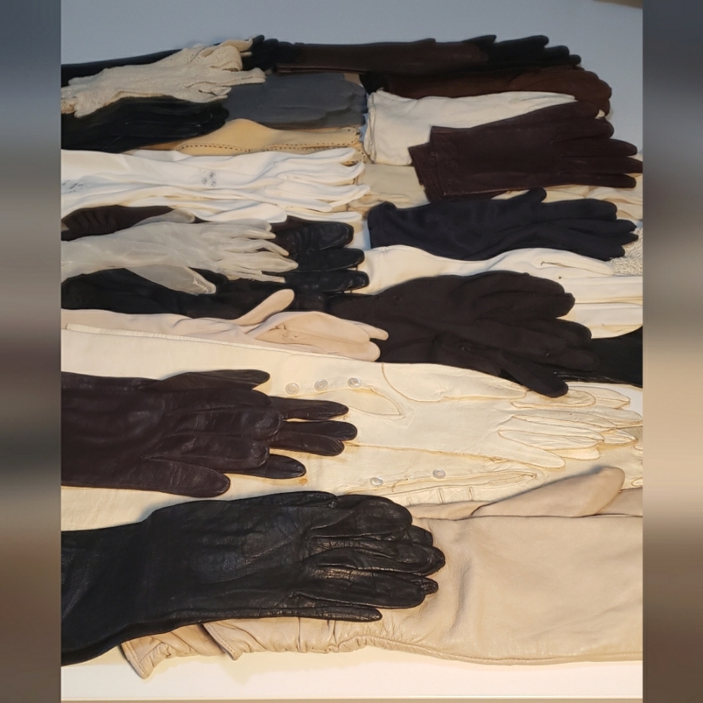 Lot of vintage and antique gloves